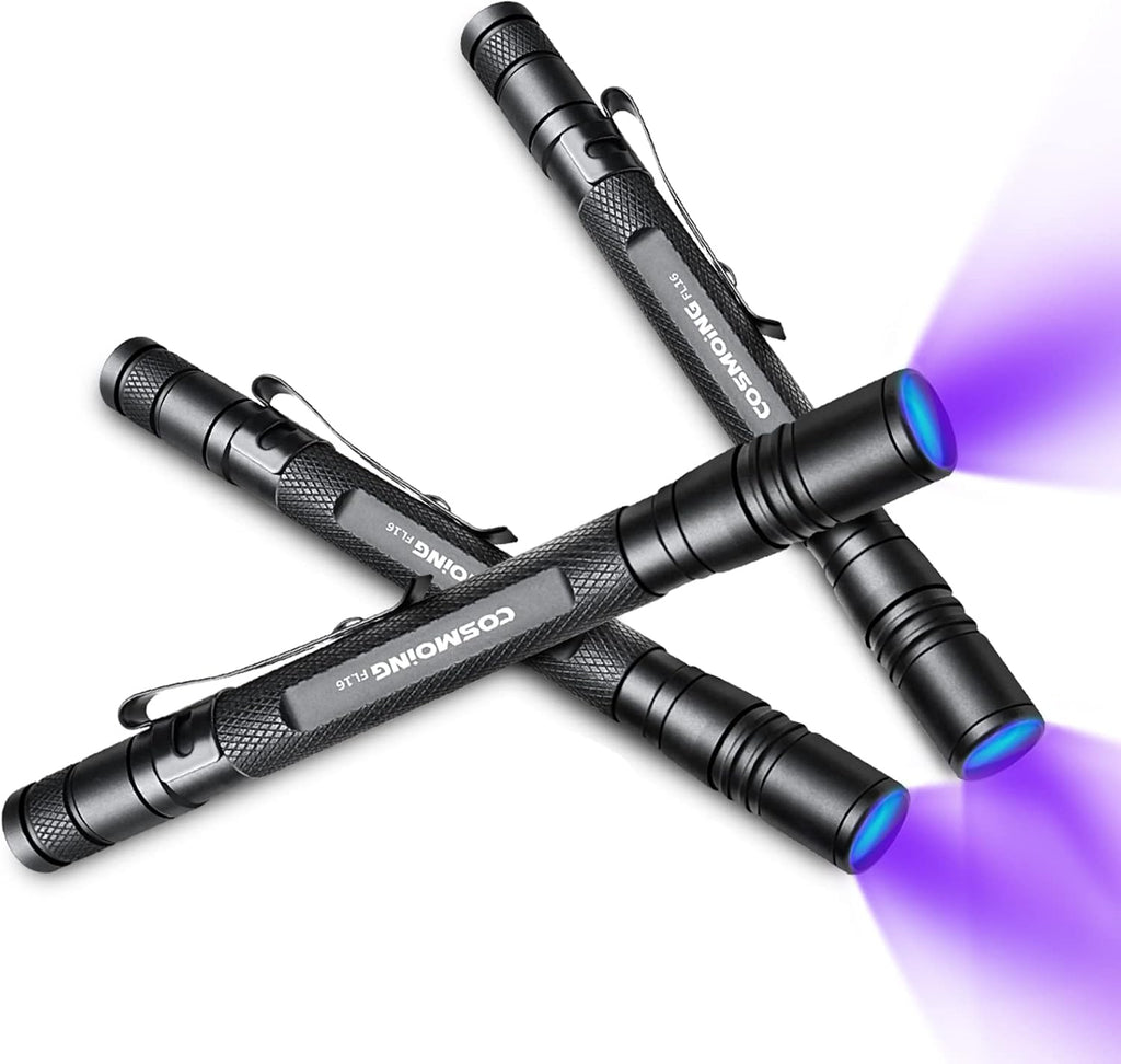 Cosmoing lightweight ultraviolet penlight package including the user guide and service card