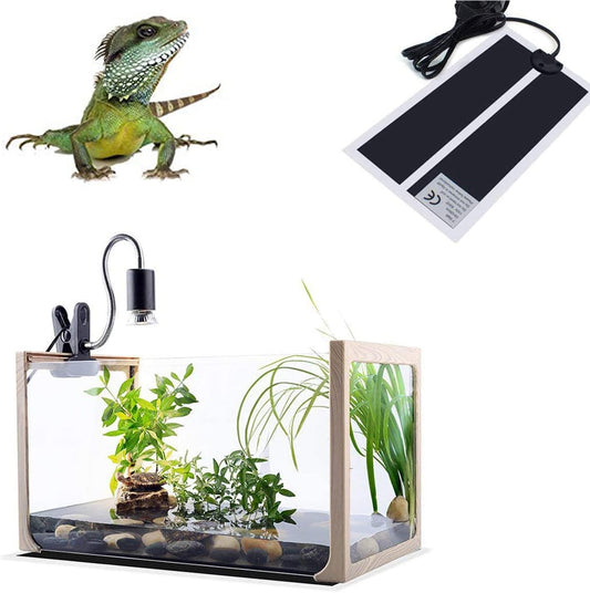 Close up of Xiehuza terrarium heat pad power adjustment switch