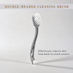 Mini broom and dustpan set from Sienle sweeping up loose bird seed and pet bedding efficiently.
