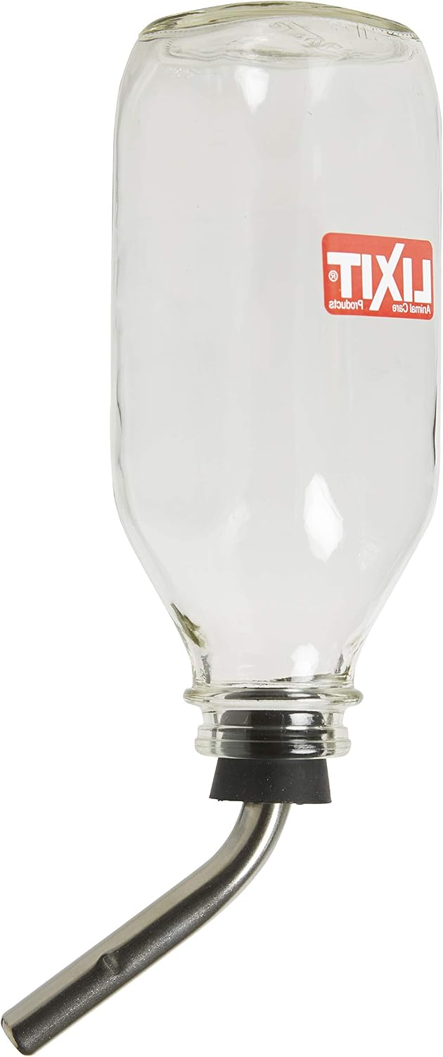 Lixit Pet Glass Water Bottle stainless steel mounting bracket and hardware