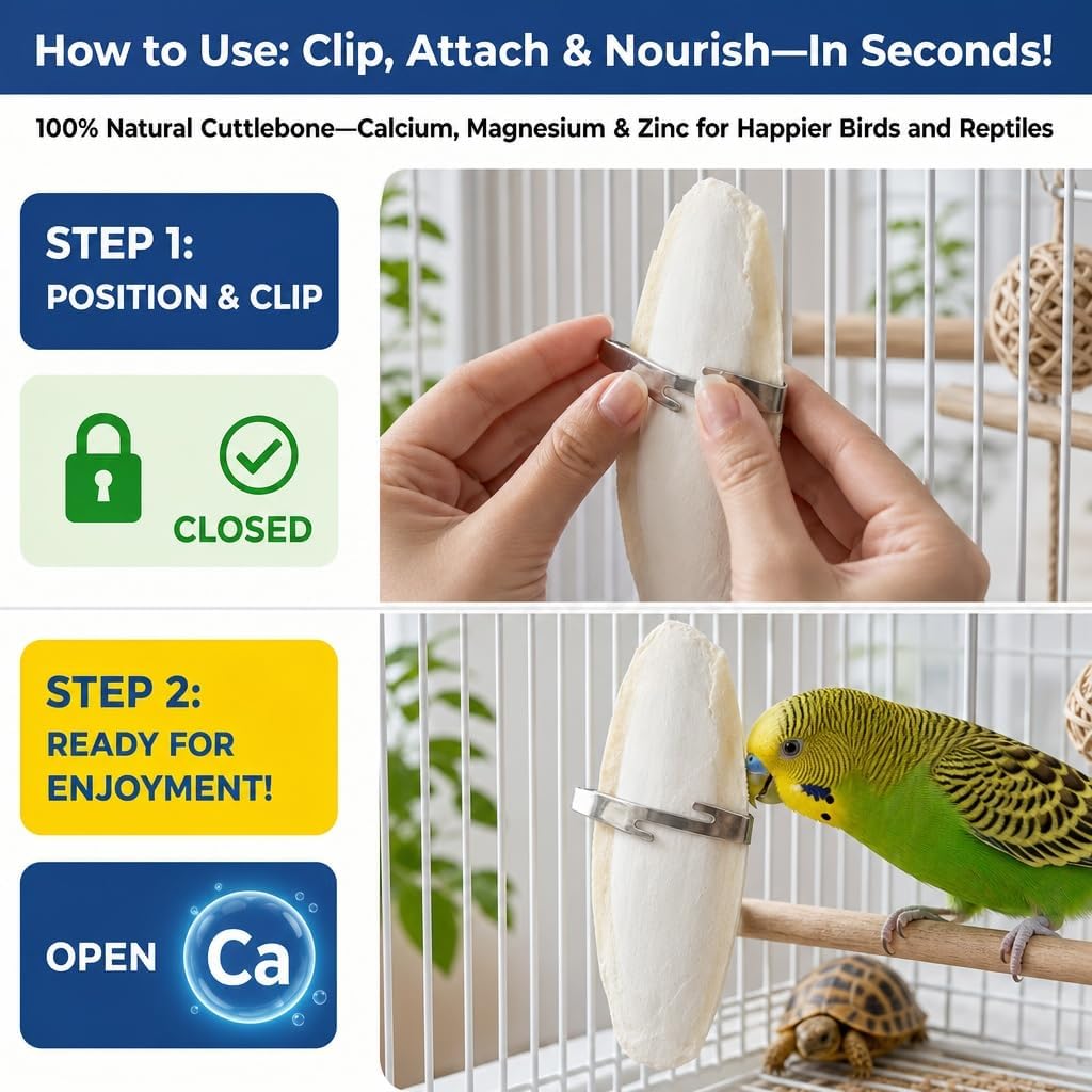 Birds LOVE natural cuttlefish bone product packaging