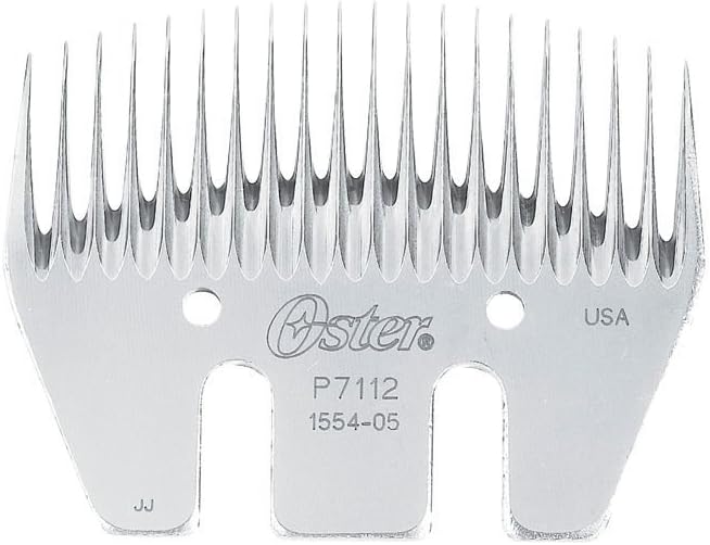 Oster Shearing Comb 20 Tooth Show front view authentic livestock grooming blade.