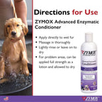 Zymox advanced skin and coat moisturizer bottle for animals of all ages.