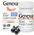 Genexa Kids Cold Crush 60 chewable tablets front view organic packaging