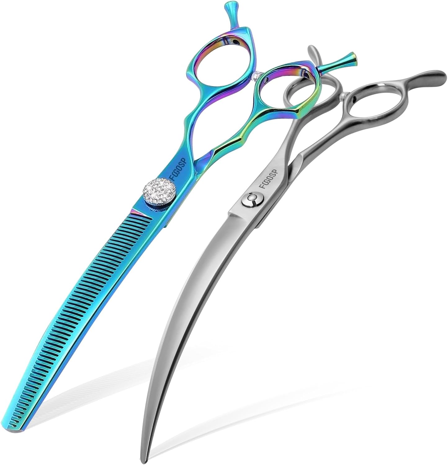 Professional Left Handed Curved Dog Grooming Scissors for Lefty Groomers 35 degrees Arc Grooming Shears for Dogs Pet Cat Japanese 440C Sharp and Durable(7.5 in,Lefty) - Image 13
