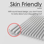 ThinkPet grooming tool with anti-slip white plastic handle