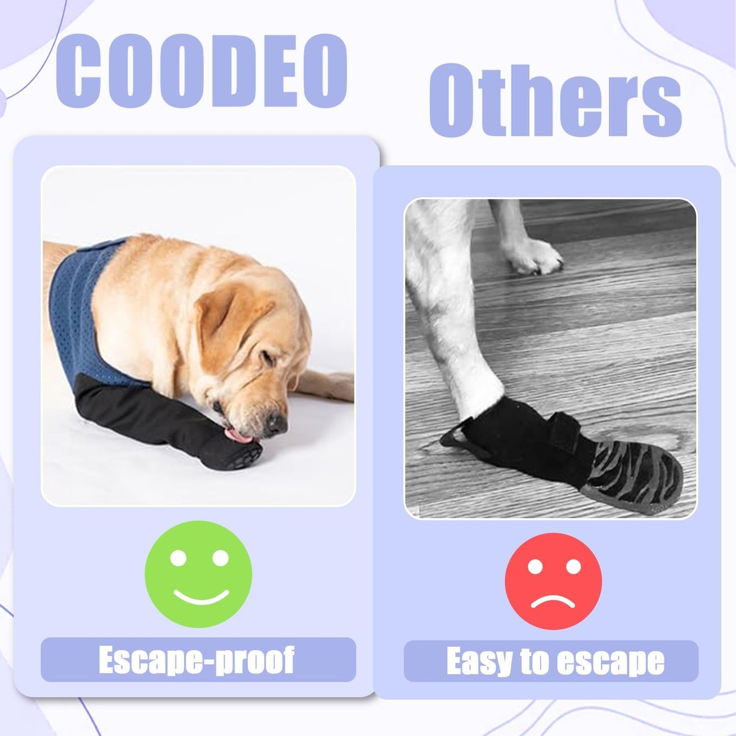Coodeo dog recovery sleeve breathable material texture