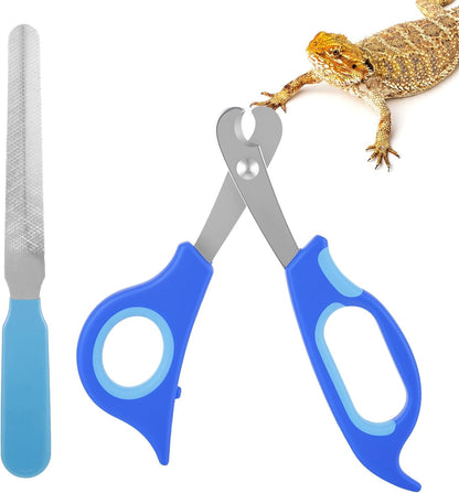 BOXOB bearded dragon nail clippers front view professional reptile grooming tool.