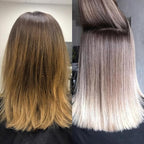 Made in Italy premium hair lightener powder text and details view