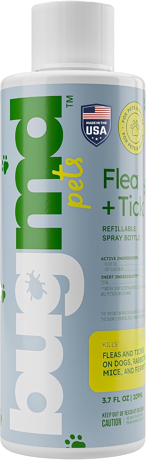 BugMD Flea and Tick Concentrate (3.7 oz, 2 Pack) - Essential Oil Formula for Dogs, Controls Fleas, Ticks & Mites, Safe for Pet Beds, Kennels & Home Use - Image 9