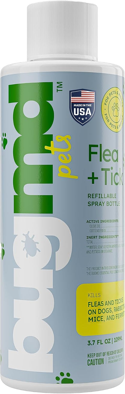 BugMD Flea and Tick Concentrate (3.7 oz, 2 Pack) - Essential Oil Formula for Dogs, Controls Fleas, Ticks & Mites, Safe for Pet Beds, Kennels & Home Use - Image 9