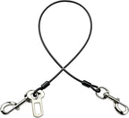 Dog Seat Belt Harness for Car,2pcs Dog Seatbelt of Coated Wire Leash Safety Restraint,No Chew Tether Cable Vehicle Dogs Accessories,Double Clips & Latch (2 Pack Black, 32 inch/80 CM) - Image 12
