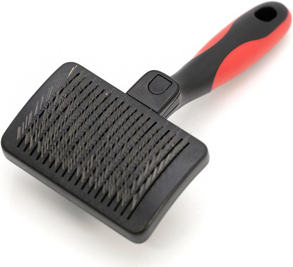 Jeffers Pet Double Sided Grooming Slicker Brush for Dogs, Cats, Puppies - Flexible Head with Stainless Steel Pins - Detangler Tool for Mats, Loose Fur, Shedding - Home or Professional Use - Small - Image 14