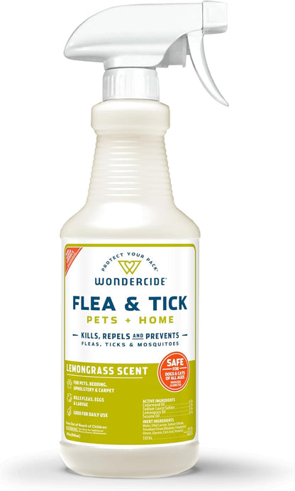 Wondercide 16 fluid ounce rose variant bottle package for comprehensive household pest protection.