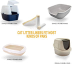 Durable cat litter box liner roll or individual sheets