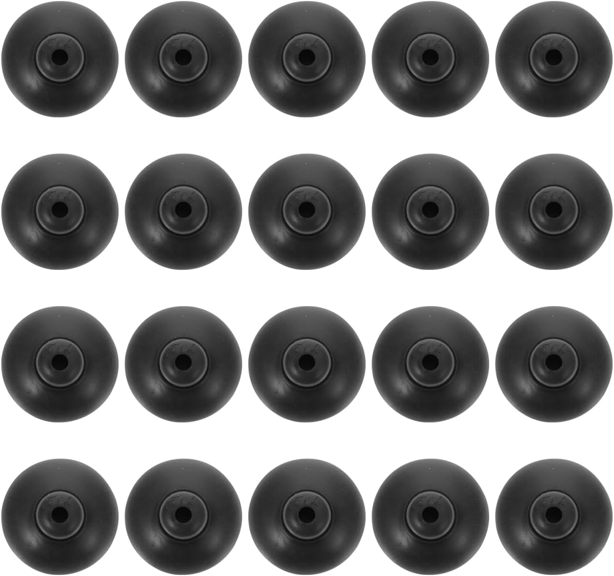 Gatuida aquarium oxygen pump suction cups front view showing twenty black rubber holders for fish tank tubing