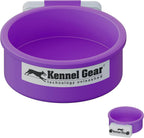 Dog Crate Water Bowl No Spill, 20oz Food-Grade Polypropylene Feeder, Secure Crate Mount with Covered Parts, Travel-Ready & Easy to Clean (Grey) - Image 12