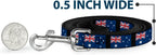 Buckle-Down Australia flag pattern strap close up
