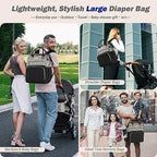 Supromomi baby travel bag showing wide opening main compartment