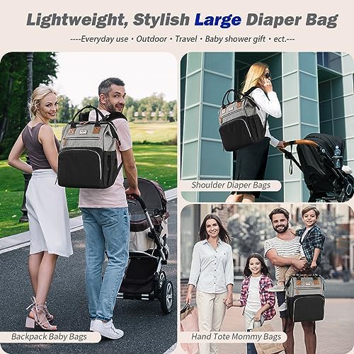 Supromomi baby travel bag showing wide opening main compartment
