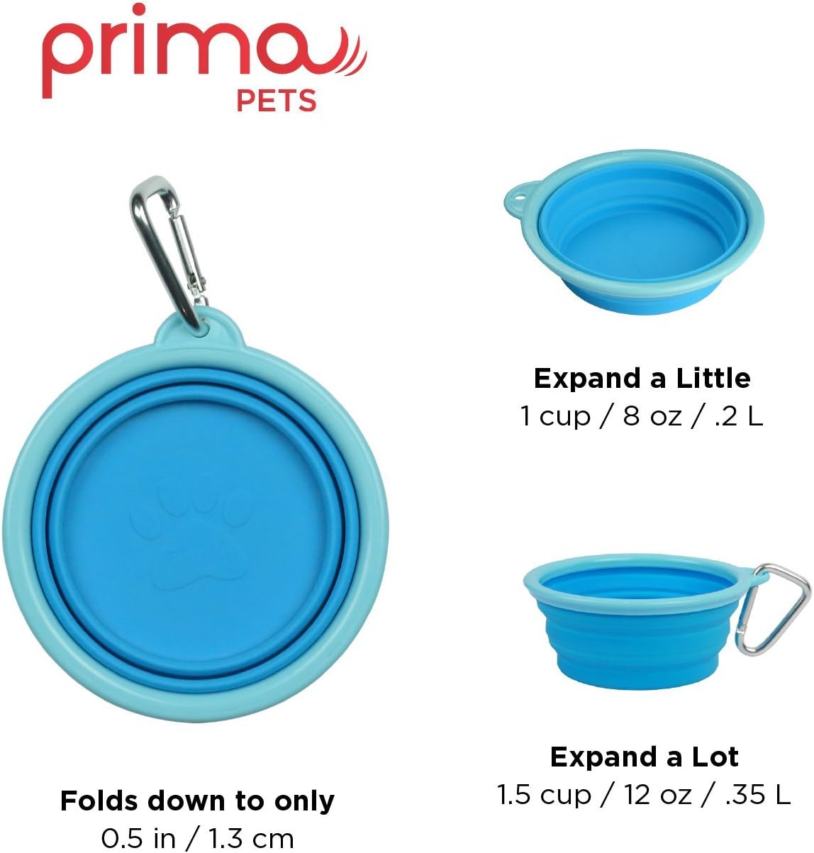 BPA-free food-grade silicone travel water bowl for small and medium pets