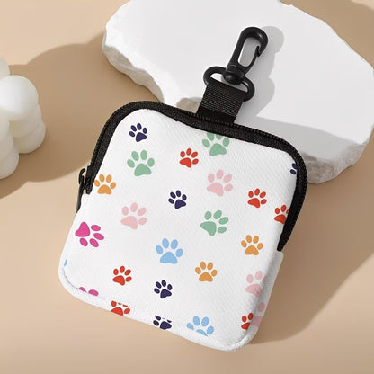Hanging pouch clipped to a backpack for daily use