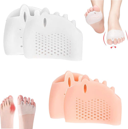 Weraeraw 2 pairs silicone toe separators and bunion corrector front view