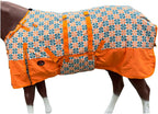 Hilason 400g polyfill insulated winter turnout blanket showing the soft interior taffeta lining.