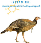 Nutritional information panel highlighting protein content and vitamins on package