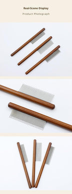 Single row close teeth pet comb for hair removal