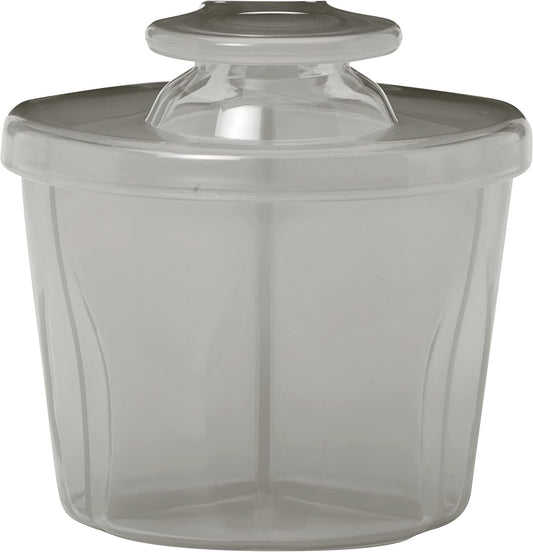 Dr. Brown's Baby Formula Dispenser front view of gray travel container
