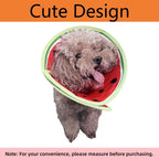 Close up of the self adhesive strap on a soft dog recovery cone
