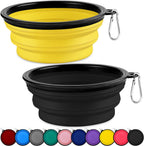 Collapsible Dog Bowls-2 Pack Large Size for Large/Medium Dogs, Pet Travel Water Bowl, Dogs Cat Portable Water Bowl, Dog Pet Feeding Watering Dish Outdoor Hiking Parking Traveling with 2 Carabiners - Image 12