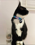 Side profile of lightweight silicone reflective cat charm