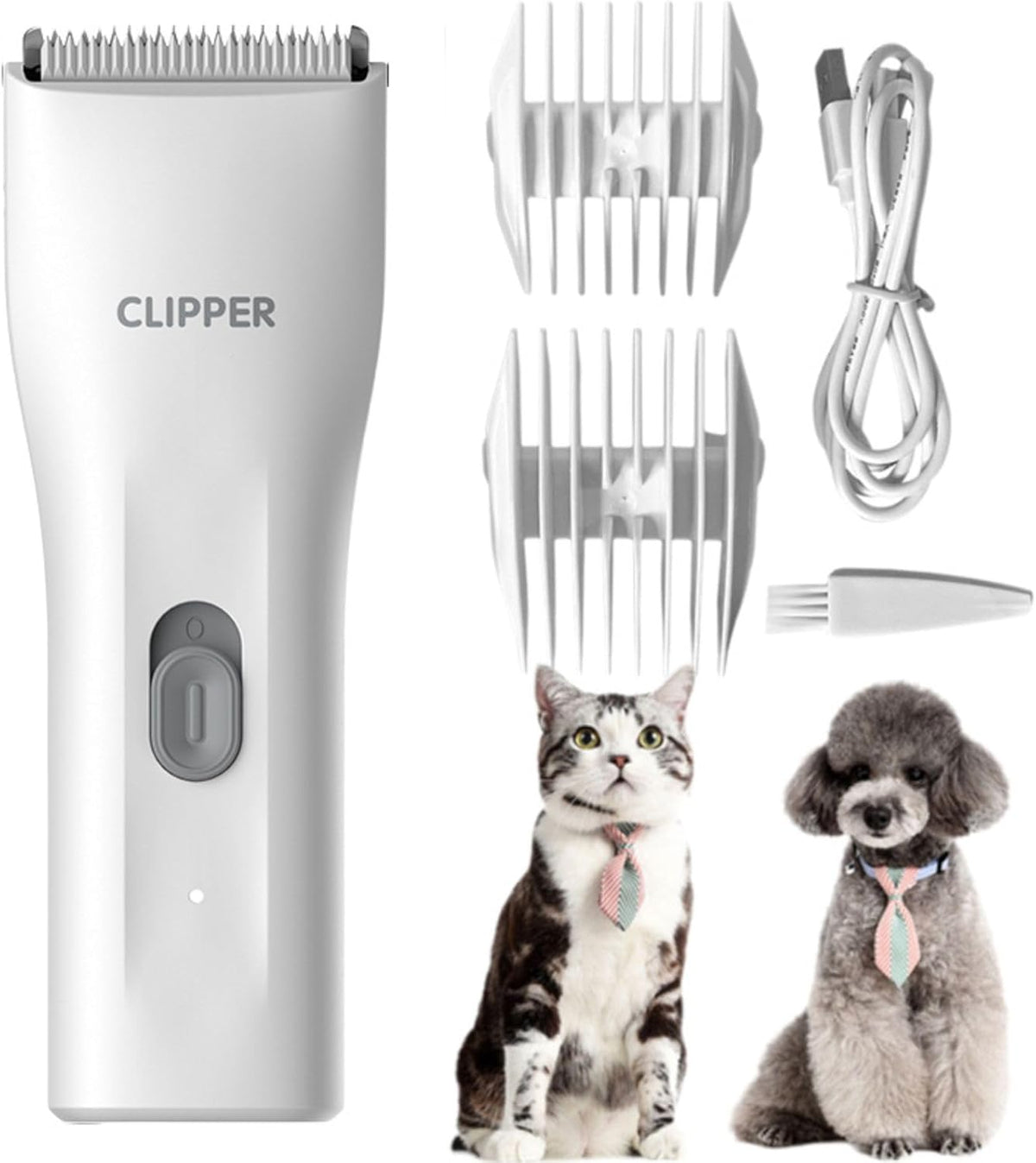 Dog Grooming Kit Clipper for Thick Coat Low Noise Cordless Cat Hair Trimmer Rechargeable Shaver Pet Grooming Tools for Small and Large Animals - Image 9