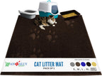 Andalus Small Cat Litter Mat, Pack of 1 - Waterproof, Non-Slip & Easy to Clean Cat Litter Box Mat for Extra Efficient Pet Litter-Trapping, Grey (15.75" X 11.75") - Image 11
