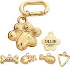 Dogs Tag Stylish Personalized Double Sided Deep Engraved Cat & Dog Tags Engraved for Pets Bone Balloon Shape Brass - Image 11