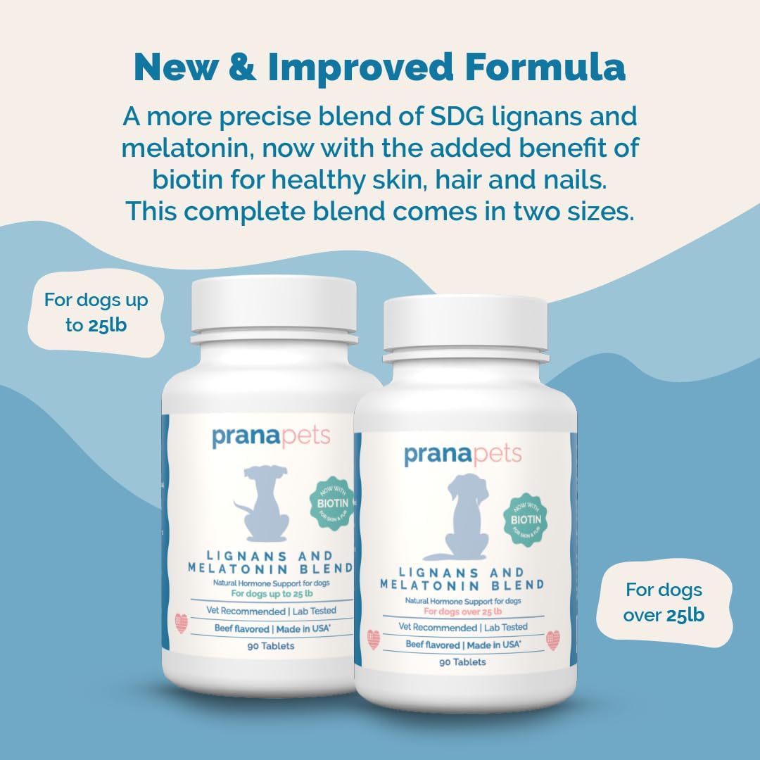PranaPets canine support formula chewable tablets packaging for dogs over 25 pounds