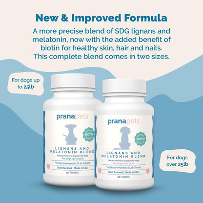 PranaPets canine support formula chewable tablets packaging for dogs over 25 pounds