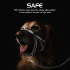 Pawaboo comfortable anti barking head collar on medium dog