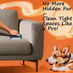 Qbily fur removal tool cleaning a car seat