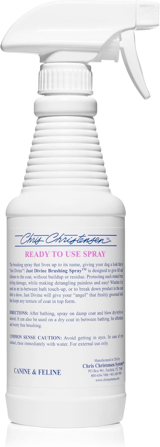 Authentic USA imported Chris Christensen pet coat care spray for groomers