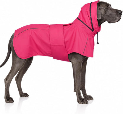 Dog Raincoat, Waterproof Dog Rain Jacket with Hood Black 4XL | Rain Coat For Gaint Dogs, Doggy Poncho With Leash Hole, Reflective Strips, For Rainy Snowy Weather Walks, Hiking, Camping - Image 12