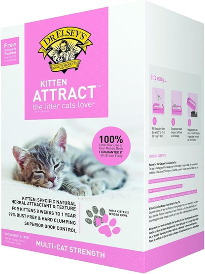 Dr. Elsey's Premium Clumping Cat Litter - Cat Attract - 99% Dust-Free, Low Tracking, Hard Clumping, Superior Odor Control, Natural Herbal Attractant, Unscented & Natural Ingredients, 40 lb - Image 9