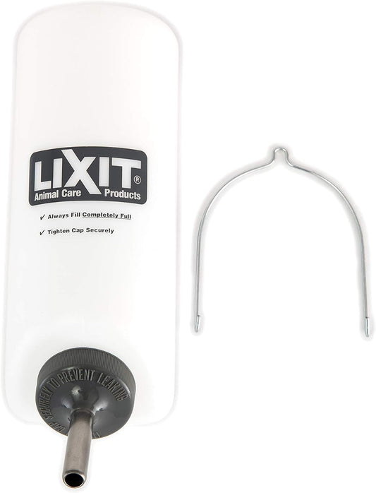 Lixit Wide Mouth BPA-Free Water Bottles with Colorful Graphics for Guinea Pigs, Rats, Chinchillas and Other Small Animals. (32oz) - Image 1