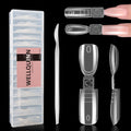 Wellquinn dual-ended short nail mold kit front view packaging and pieces