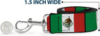 Mexico flags pattern dog leash lifestyle angle