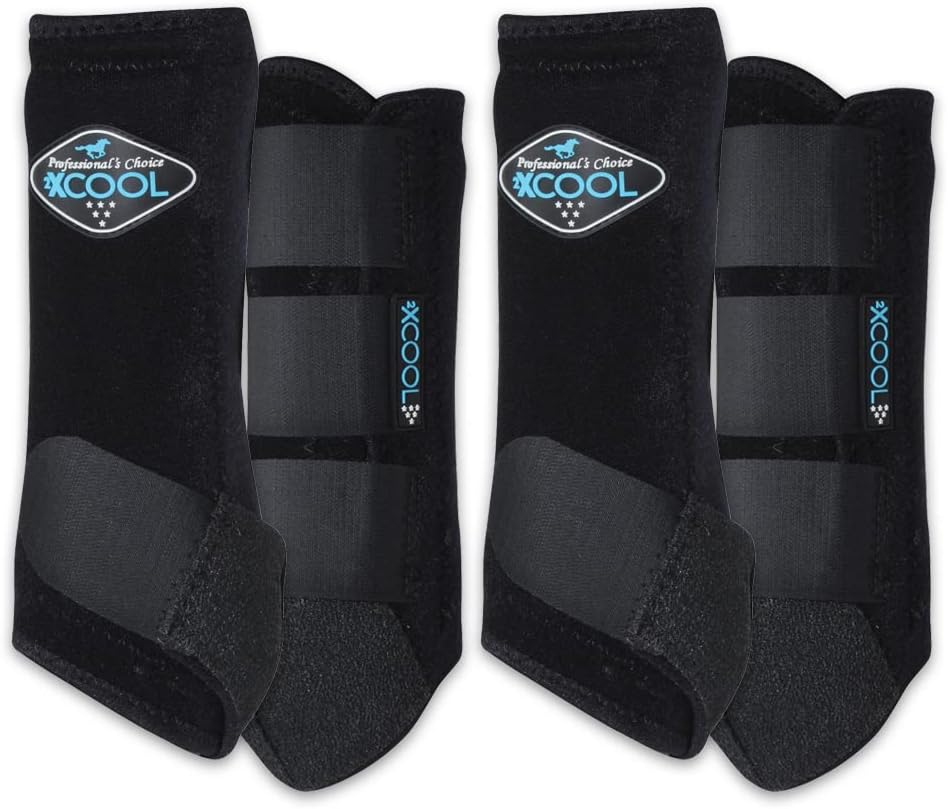 Professional's Choice 2XCOOL Sports Medicine Horse Boots four pack front view
