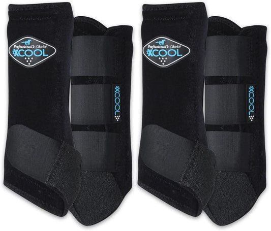 Professional's Choice 2XCOOL Sports Medicine Horse Boots four pack front view