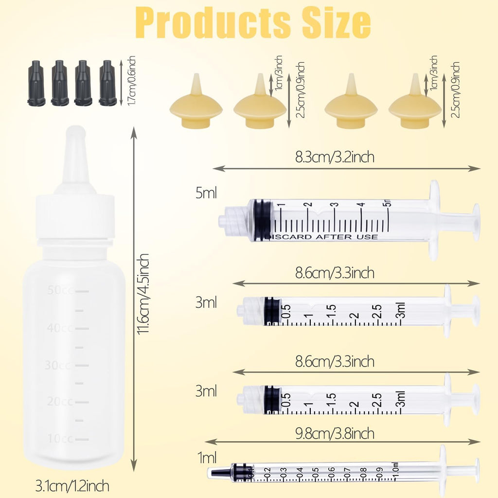 Close up view of the soft silicone nipples included in the Xuanda nursing set.